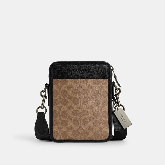 NWT Coach Outlet Sullivan Crossbody In Blocked Signature Canvas - Picture 1 of 5